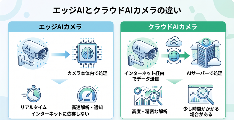 エッジAIカメラの仕組みイメージ